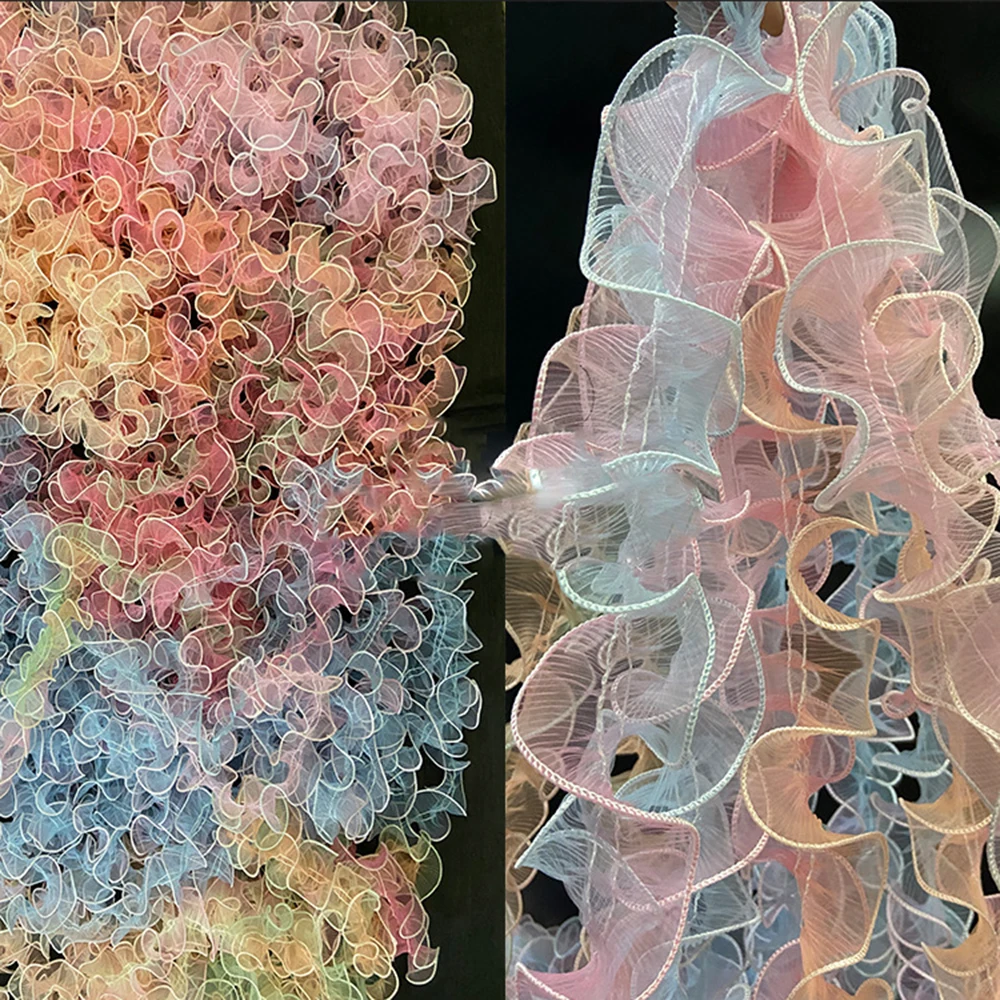 5 ярдов, разноцветная Радужная кружевная отделка, двойной замок, шитье, 3D край лотоса, дизайнерское женское платье «сделай сам», искусственное украшение, тюль
5 ярдов, разноцветная Радужная кружевная отделка, двойной замок, шитье, 3D край лотоса, дизайнерское женское платье «сделай сам», искусственное украшение, тюль