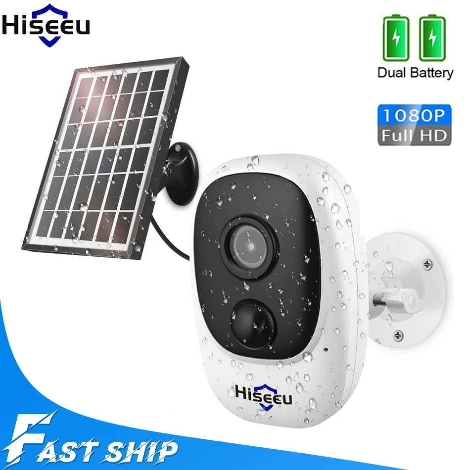 Hiseeu IP Camera with Solar Panel Wifi 1080P Wireless Rechargeable Battery PIR Motion Outdoor Weatherproof Home Security Camera
Hiseeu IP Camera with Solar Panel Wifi 1080P Wireless Rechargeable Battery PIR Motion Outdoor Weatherproof Home Security Camera