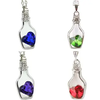 Beautiful Women Necklace Fashion Popular Crystal Necklace Love Drift Bottles Jewelry Accessories Gift Torque Fabulous Pendientes
Beautiful Women Necklace Fashion Popular Crystal Necklace Love Drift Bottles Jewelry Accessories Gift Torque Fabulous Pendientes