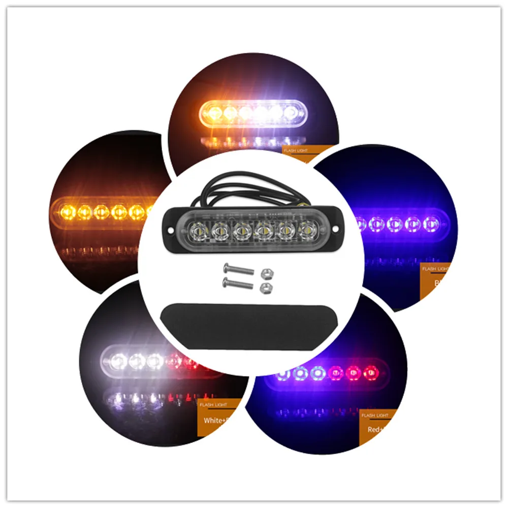 DXZ Car Signal Lamp help flash Strobe Light Ultra-thin 6 LED SMD Truck Motorcycle Universal LED Plastic Side Light 12V/24V
DXZ Car Signal Lamp help flash Strobe Light Ultra-thin 6 LED SMD Truck Motorcycle Universal LED Plastic Side Light 12V/24V