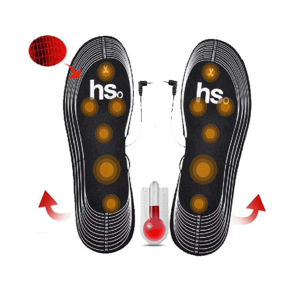4.5V Heated Shoe Insoles Foot Warmer Sock Mat Winter Outdoor Sports Heating #4N15 (2)