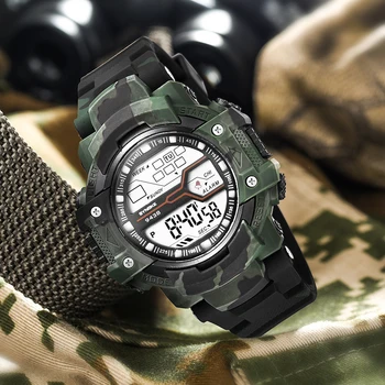 SYNOKE Mens Watches Military Watch Waterproof LED Alarm Sports Camouflage Digital Watches Men's Wristwatches Relogio Masculino
SYNOKE Mens Watches Military Watch Waterproof LED Alarm Sports Camouflage Digital Watches Men's Wristwatches Relogio Masculino