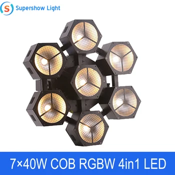 Best Selling 7X40W COB RGBW Strobe Light Wash Stage Lighting Snow Petals Dj Equipment for Party Night Club
Best Selling 7X40W COB RGBW Strobe Light Wash Stage Lighting Snow Petals Dj Equipment for Party Night Club