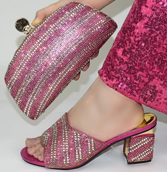 2020 new fashion nigeria party shinning shoes and bag matching set african Pink shoes and bag to match F0527-2
2020 new fashion nigeria party shinning shoes and bag matching set african Pink shoes and bag to match F0527-2