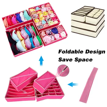 4PCS Folding Underwear Scarf Socks Organiser 4 Colors Drawer Closet Underwear Bra Organizer Cotton Linen Storage Boxes
4PCS Folding Underwear Scarf Socks Organiser 4 Colors Drawer Closet Underwear Bra Organizer Cotton Linen Storage Boxes
