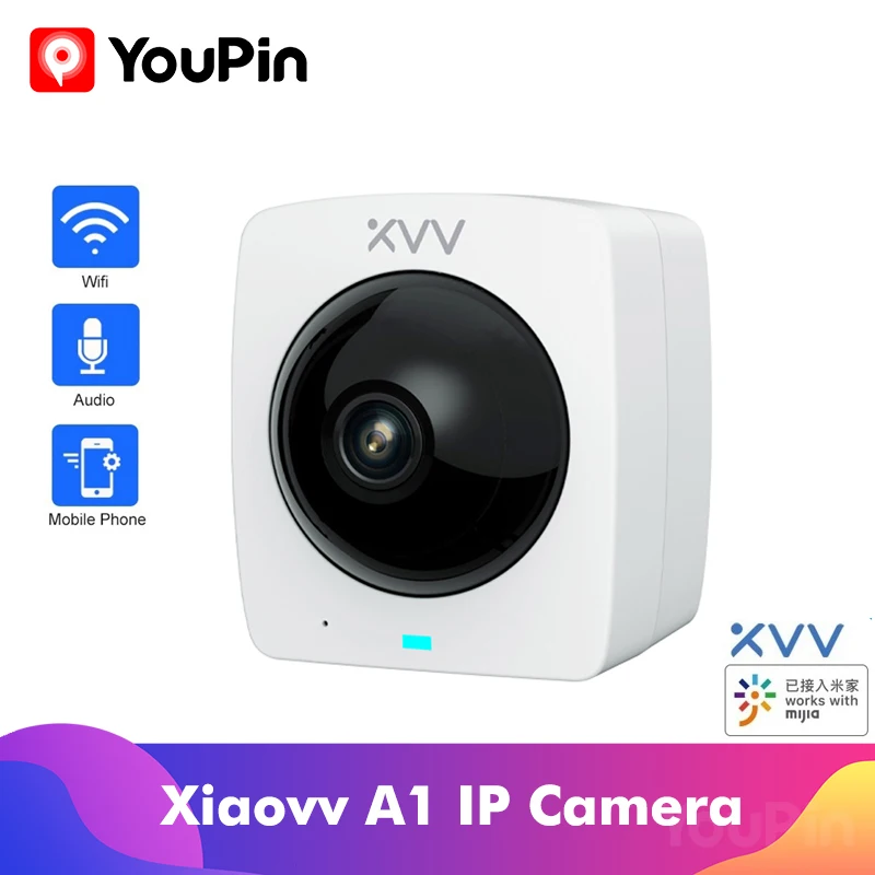 Xiaovv A1 Smart 360 Panoramic IP Camera HD 1080P AI Humanoid Detection Security IR Night Vision Survillance Mini CCTV Camera
Xiaovv A1 Smart 360 Panoramic IP Camera HD 1080P AI Humanoid Detection Security IR Night Vision Survillance Mini CCTV Camera