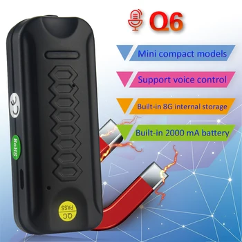 Mini Q6 Voice Recorder With 2000mAh Rechargeable Battery Support 135 Hours Continuous Voice Recording Built-in LED Flashlight
Mini Q6 Voice Recorder With 2000mAh Rechargeable Battery Support 135 Hours Continuous Voice Recording Built-in LED Flashlight