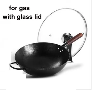 Handmade iron pot 30cm 32cm 34cm uncoated health wok non-stick pan gas stove induction cooker universal glass cover
Handmade iron pot 30cm 32cm 34cm uncoated health wok non-stick pan gas stove induction cooker universal glass cover