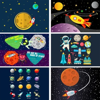 Photography Background Boy Birthday Universe Space Solar System Planet Astronaut Backdrops Photo Studio Photocall Photo Prop
Photography Background Boy Birthday Universe Space Solar System Planet Astronaut Backdrops Photo Studio Photocall Photo Prop