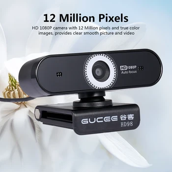 GUCEE Drive-free Auto Focus Webcam 1080P Webcam Computer Camera web camera with microphone pc Camera for PC Online Conference
GUCEE Drive-free Auto Focus Webcam 1080P Webcam Computer Camera web camera with microphone pc Camera for PC Online Conference