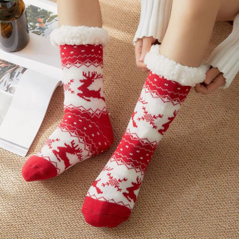 

Gifts Socks Christmas Stockings Lovely Xmas Bag Floor Sock Candy Bag Xmas Ornaments Thicken Winter Socks Stocking stuffers