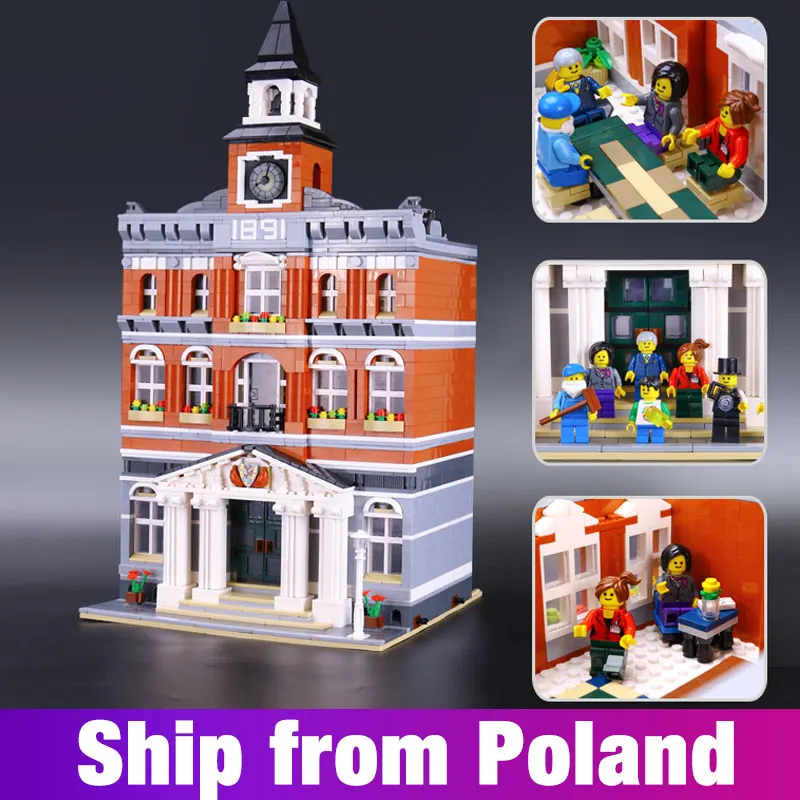 15003 streetview Series Town Hall Architecture Building Blocks Set Model Bricks Toy 10224 Modular Building Model compatible lego
15003 streetview Series Town Hall Architecture Building Blocks Set Model Bricks Toy 10224 Modular Building Model compatible lego
