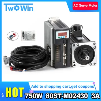 750W 3A AC Servo Motor 3000RPM Single-Phase 80ST-M02430 AC Servo Motor + Servo Motor Driver
750W 3A AC Servo Motor 3000RPM Single-Phase 80ST-M02430 AC Servo Motor + Servo Motor Driver