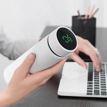 450ML Intelligent Stainless Steel Coffee Thermos Water Bottle Led Digital Temperature Display Vacuum Flask Insulation 
450ML Intelligent Stainless Steel Coffee Thermos Water Bottle Led Digital Temperature Display Vacuum Flask Insulation