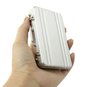 1 PC Metal Mini Suitcase Women Men Business Credit Card Holder Wallet Case Business Card Protection Holder Case Silve
1 PC Metal Mini Suitcase Women Men Business Credit Card Holder Wallet Case Business Card Protection Holder Case Silve