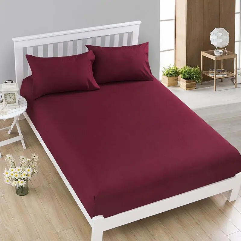 65 1pcs 100%Polyester Solid Fitted Sheet Mattress Cover Four Corners With Elastic Band Bed Sheet 66
65 1pcs 100%Polyester Solid Fitted Sheet Mattress Cover Four Corners With Elastic Band Bed Sheet 66