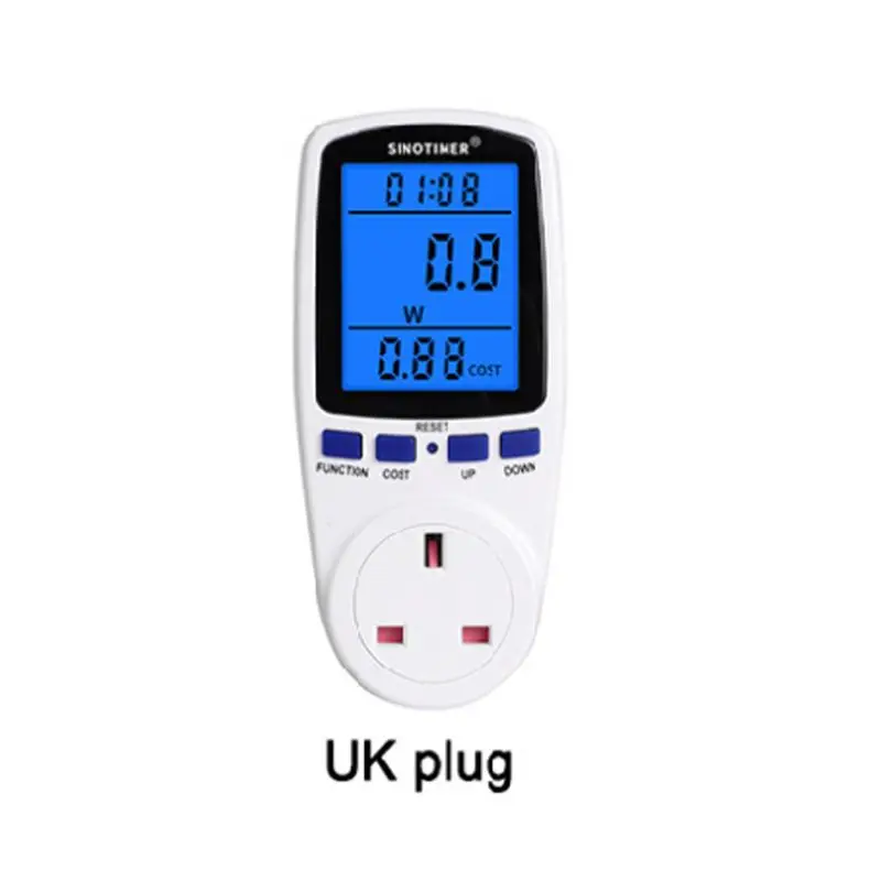 Power Meter Plug LCD Display 7 Display Mode Wattmeter Energy Consumption Monitor
Power Meter Plug LCD Display 7 Display Mode Wattmeter Energy Consumption Monitor