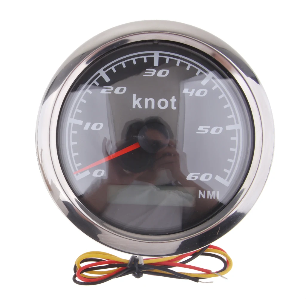 Marine Car Digital GPS Speedometer Gauge 0-60 Knot 85mm 316L Chrome Marine Car Digital GPS Speedometer Gauge 0-60 Knot 85mm 316L Chrome