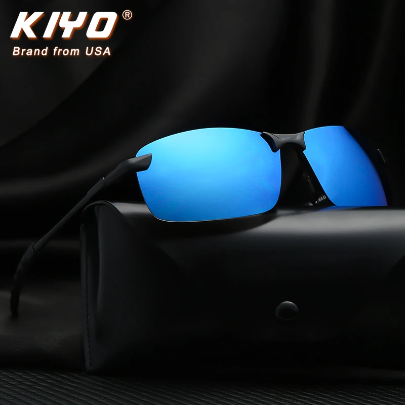 

KIYO Brand 2020 New Men Square Polarized Sunglasses Metal Classic Sun Glasses High Quality UV400 Driving Eyewear 3043