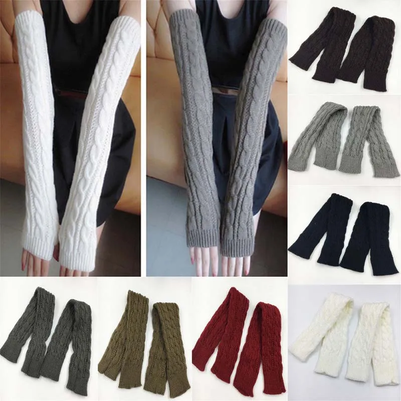 Elbow Gloves Knitted Fingerless Gloves Arm Hand Warmer Cute Long 50CM Wrist Winter Mittens
Elbow Gloves Knitted Fingerless Gloves Arm Hand Warmer Cute Long 50CM Wrist Winter Mittens