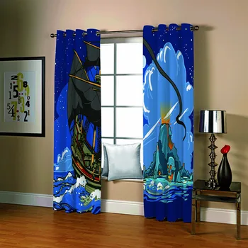 SOFTBATF Pirate Ship Printing Curtain Blackout Curtains Fabric Drapes Window Curtains For living Room Bedroom Dropshipping
SOFTBATF Pirate Ship Printing Curtain Blackout Curtains Fabric Drapes Window Curtains For living Room Bedroom Dropshipping