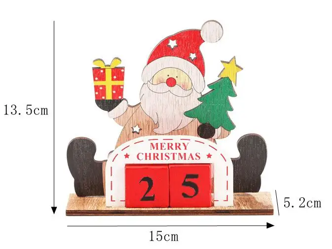 

2019 New Christmas Gift Ornaments Wooden Decorations For Home Santa Claus/ Snowman/Elk With Date