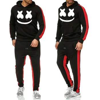 Spring and autumn men's sports suit drawstring Hoodie suit sportswear 2020 men's Pullover two piece casual wear 
Spring and autumn men's sports suit drawstring Hoodie suit sportswear 2020 men's Pullover two piece casual wear