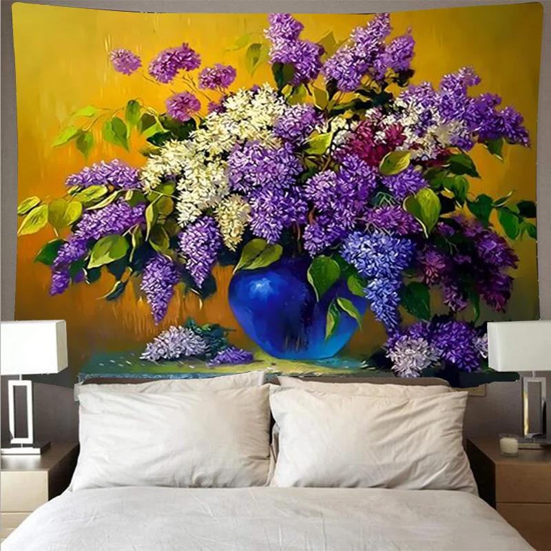 Oil painting style vase flower tapestry art tapestry psychedelic wall hanging beach towel polyester fiber thin blanket yoga GT84
Oil painting style vase flower tapestry art tapestry psychedelic wall hanging beach towel polyester fiber thin blanket yoga GT84