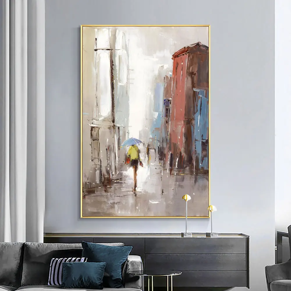 Abstract People Walking On The City's Road 100% Hand Painted Oil Painting On Canvas Modern Wall Art For Living Room Decoration
Abstract People Walking On The City's Road 100% Hand Painted Oil Painting On Canvas Modern Wall Art For Living Room Decoration