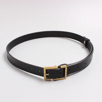 Women designer belt new 2020 spring summer gold color metal buckle black belt leather belts 2.3 cm width
Women designer belt new 2020 spring summer gold color metal buckle black belt leather belts 2.3 cm width