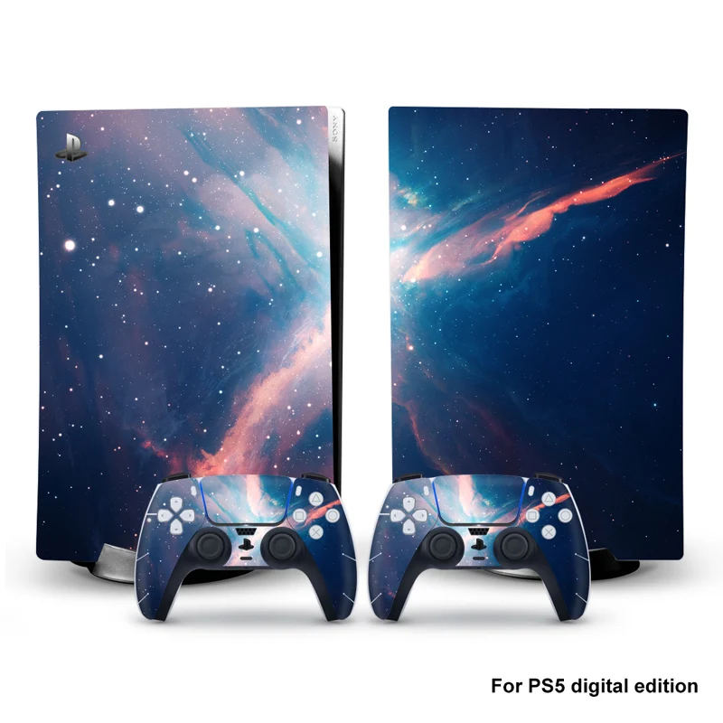 For PS5 Digital Edition Camouflage Skin Sticker Decal Cover for PlayStation 5 Console and 2 Controllers
For PS5 Digital Edition Camouflage Skin Sticker Decal Cover for PlayStation 5 Console and 2 Controllers