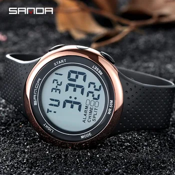 

Sanda Men Digital Watch Fashion Casual Students Sports Watches Waterproof Luminous Wristwatches Male Clock 375