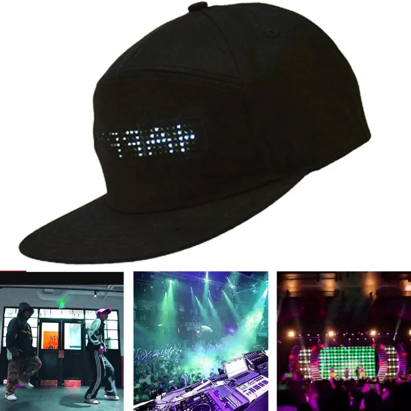LED Smart Cap Mobile Phone APP Controlled Display Screen Caps Party Club Baseball Sports Hat
LED Smart Cap Mobile Phone APP Controlled Display Screen Caps Party Club Baseball Sports Hat