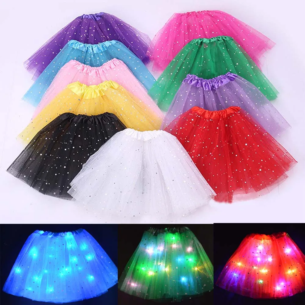 Light Up LED Girls Kids Pettiskirt Shiny Princess Party Clothes Tutus Children Skirt Tulle Ballet Wear Dance Star Tutu
Light Up LED Girls Kids Pettiskirt Shiny Princess Party Clothes Tutus Children Skirt Tulle Ballet Wear Dance Star Tutu