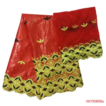 High Quality bazin riche getzner 2019 African Lace Fabric Embroidery With Stones And Beads 5+2 yards/pcs B190808 
High Quality bazin riche getzner 2019 African Lace Fabric Embroidery With Stones And Beads 5+2 yards/pcs B190808