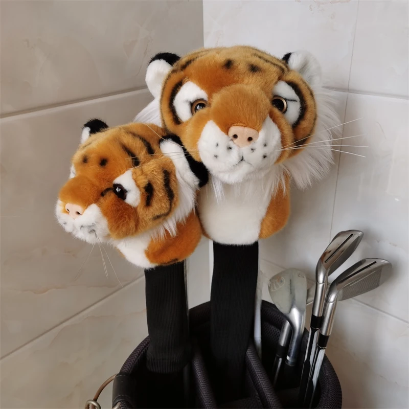 

TIGER golf driver headcover simulation animal golf club wood cover DR FW Unisex CUTE GIFT