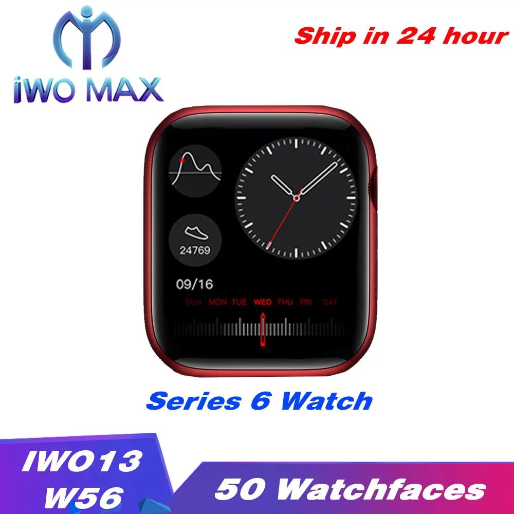 Оригинальные Смарт часы IWO 13 серии 6 1:1 40 мм 44 телефонные звонки Беспроводное