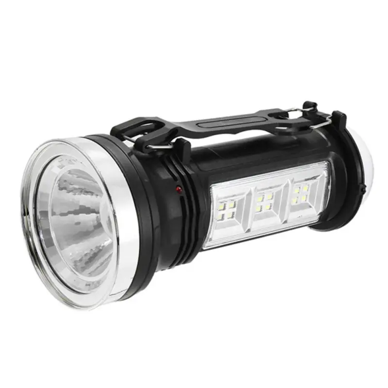 Solar Power Rechargeable LED Flashlight Outdoor Camping Portable Tent Light Lantern Lamp
