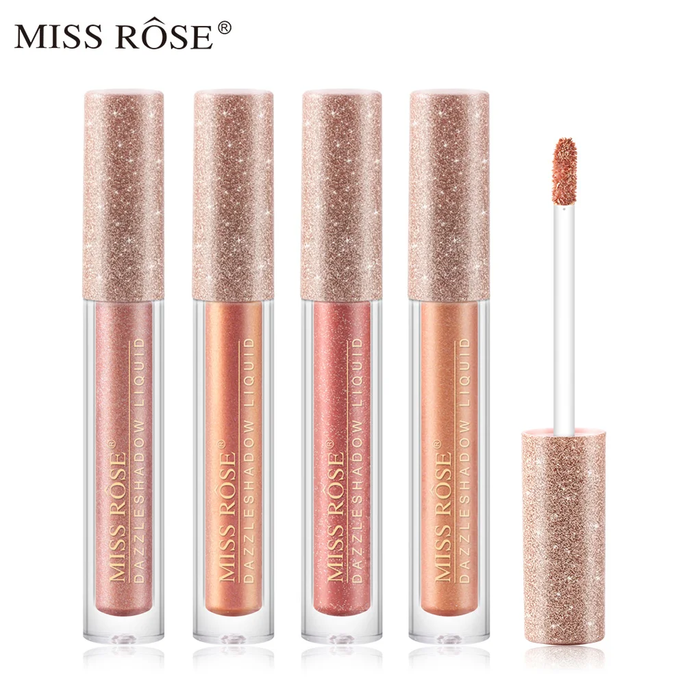 

MISS ROSE 12 Colors Eyeshadow Liquid Lazy Pearl Monochrome Eye Shadow Glitter Sequin For Make up Cosmetic European America Style