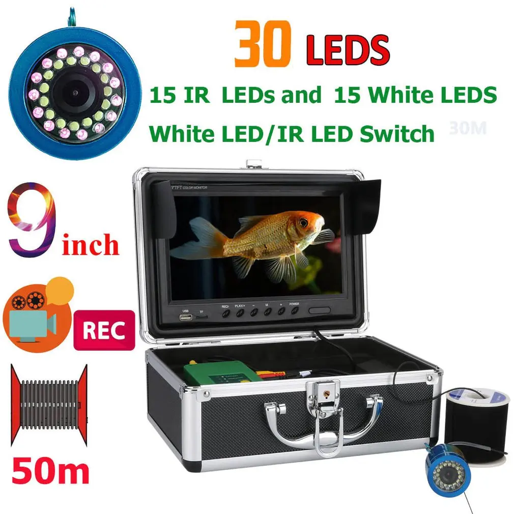 Video Fish Finder Visual Fishing Camera Underwater 9 Inch High Definition Display Monitor 90 Degrees View Angle LCD Screen
Video Fish Finder Visual Fishing Camera Underwater 9 Inch High Definition Display Monitor 90 Degrees View Angle LCD Screen