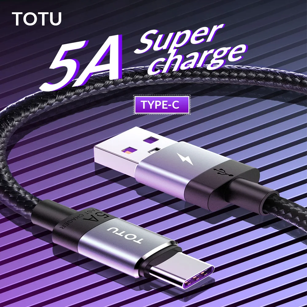 TOTU USB Type C Cable 5A for Huawei Samsung Galaxy S10 Plus Fast Charging Micro USB Cable 2.4A for Xiaomi Tablet Android Cable
TOTU USB Type C Cable 5A for Huawei Samsung Galaxy S10 Plus Fast Charging Micro USB Cable 2.4A for Xiaomi Tablet Android Cable