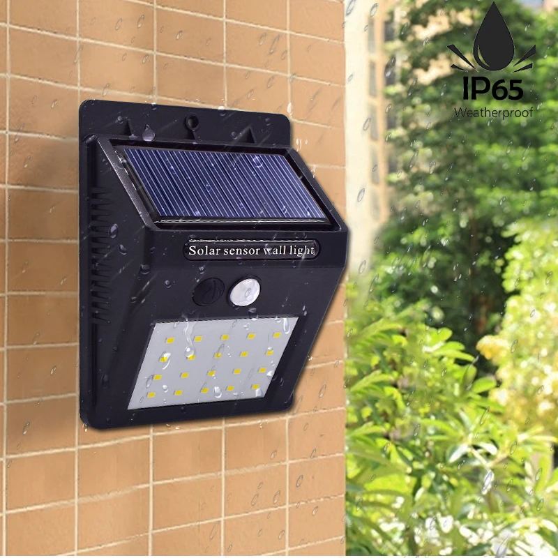 20 LED Solar Light Motion Sensor Waterproof Wireless Power Lamp Outdoor Garden Wall Yard Deck Bright Security Night Lights | Освещение