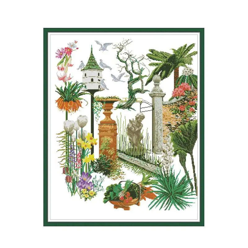 Beautiful garden cross stitch kit aida 14ct 11ct count print canvas cross stitches needlework embroidery DIY
Beautiful garden cross stitch kit aida 14ct 11ct count print canvas cross stitches needlework embroidery DIY