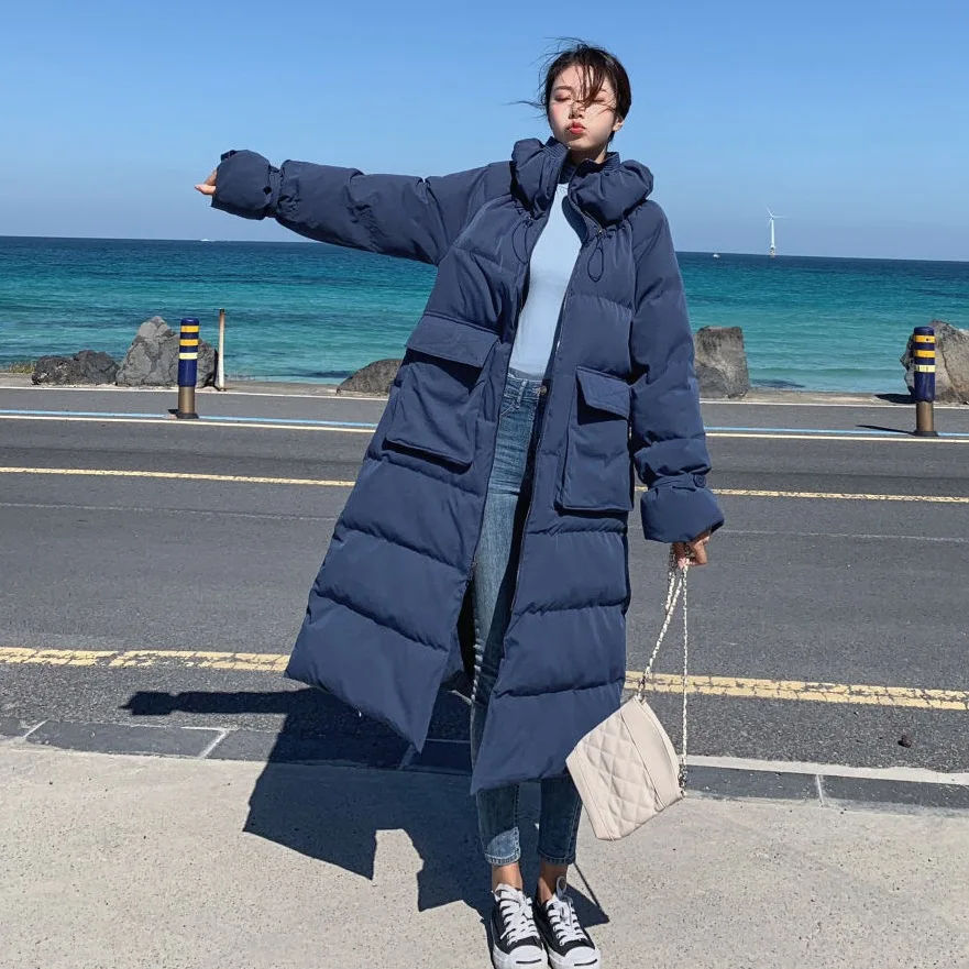 Photo Shoot INS Non-mainstream Design Bud Stand Collar Drawstring Bell Sleeve Loose Straight down Coat Cotton-padded Clothes Lon
Photo Shoot INS Non-mainstream Design Bud Stand Collar Drawstring Bell Sleeve Loose Straight down Coat Cotton-padded Clothes Lon