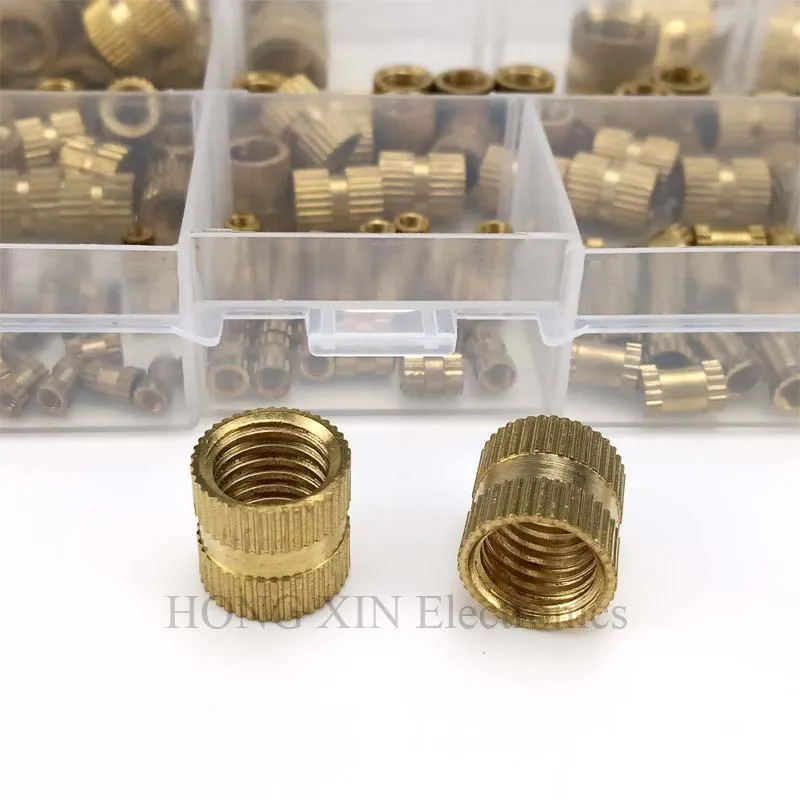 210pcs/set Brass Cylinder Knurled Threaded Round Insert Embedded Nuts Kit with Plastic Box 210pcs/set Brass Cylinder Knurled Threaded Round Insert Embedded Nuts Kit with Plastic Box