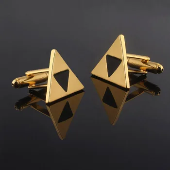 Game Legend of Zelda Golden Triangle Cufflinks For Men Male Movie Jewelry
Game Legend of Zelda Golden Triangle Cufflinks For Men Male Movie Jewelry