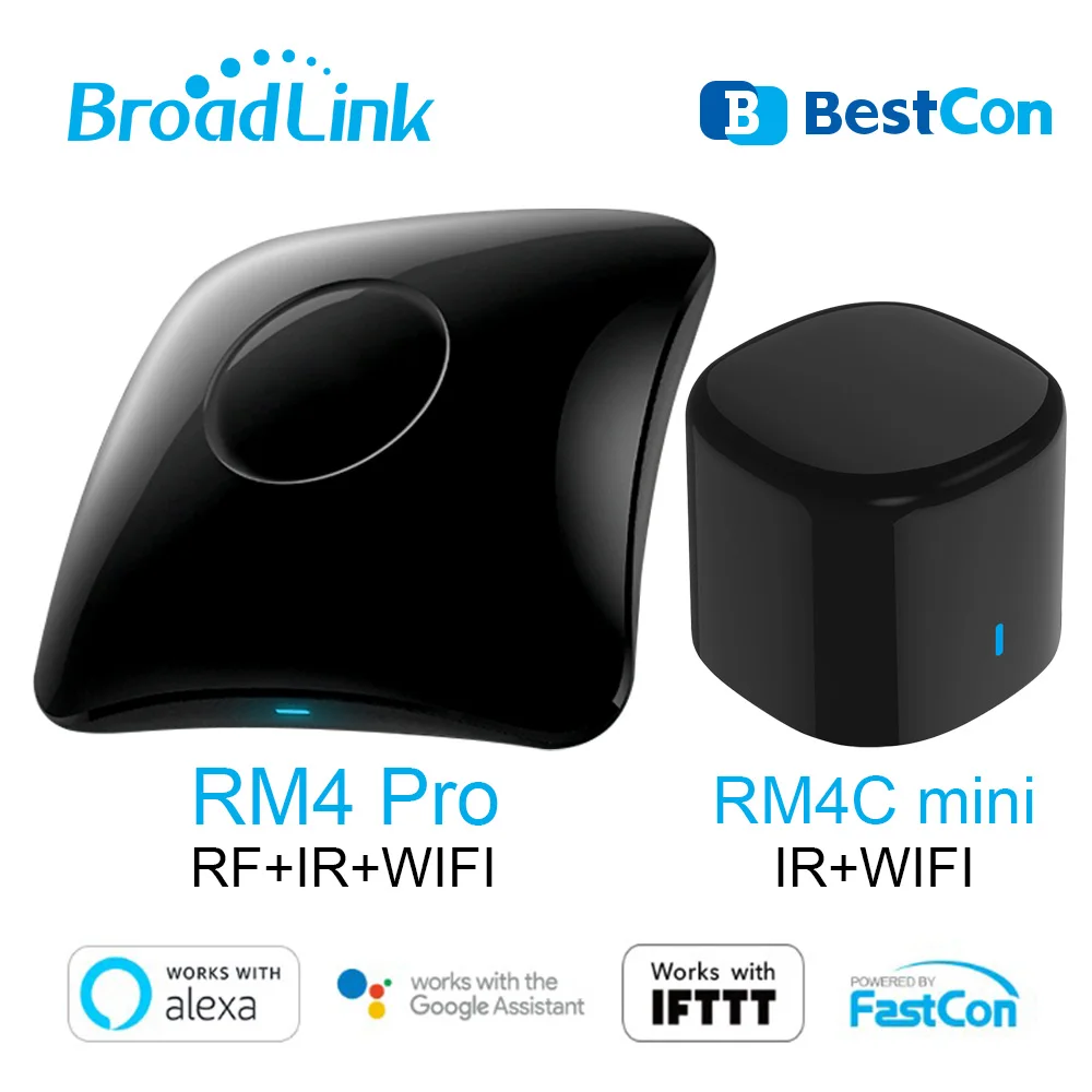 Broadlink RM4 PRO WiFi IR RF Universal Remote Controller Smart Home BestCon RM4C Mini IR Controller Works with Alexa Google Home
Broadlink RM4 PRO WiFi IR RF Universal Remote Controller Smart Home BestCon RM4C Mini IR Controller Works with Alexa Google Home