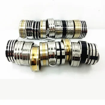wholesale assorted 50pcs/lot gold black silver colors men's women's stainless steel band rings
wholesale assorted 50pcs/lot gold black silver colors men's women's stainless steel band rings