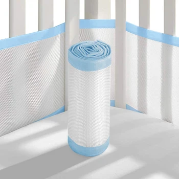 2pcs Crib Bumper Stereoscopic Thread Gluing Breathable Mesh Elastic Home Polyester Bedroom Baby Care Protective Lightweight
2pcs Crib Bumper Stereoscopic Thread Gluing Breathable Mesh Elastic Home Polyester Bedroom Baby Care Protective Lightweight