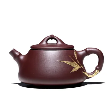 Ancient Yue Tang Yixing Famous Dark-red Enameled Pottery Teapot Pure Full Manual Household Kung Fu Tea Have Old Purple Ink For
Ancient Yue Tang Yixing Famous Dark-red Enameled Pottery Teapot Pure Full Manual Household Kung Fu Tea Have Old Purple Ink For